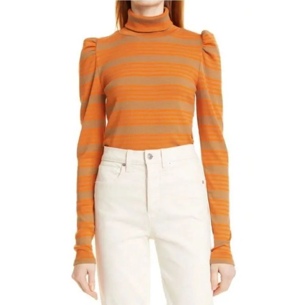 Veronica Beard Cedar Stretch Turtleneck Top